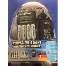 Ansmann Powerline4Light Intelligent 4 Cell Charger